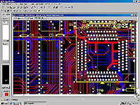 Our pc board CAD system performs design rule and netlist checks, and generates Gerber files for board manufacturing.
